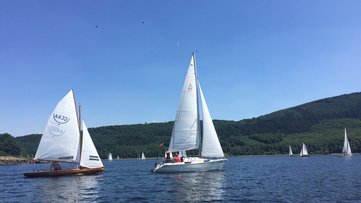 Segelboote auf dem Rursee